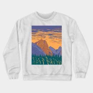 Hozomeen Mountain within Ross Lake National Recreation Area Washington State WPA Poster Art Crewneck Sweatshirt